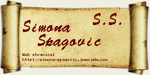 Simona Špagović vizit kartica